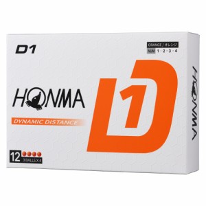 本間ゴルフ BT2401-OR D1ゴルフボール 2024年モデル 1ダース 12個入り(オレンジ)HONMA GOLF[BT2401OR] 返品種別A