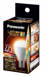 パナソニック LDA5LDGE17SZ4 LED電球 小形電球形 440lm（電球色相当）Panasonic　プレミアX[LDA5LDGE17SZ4] 返品種別A