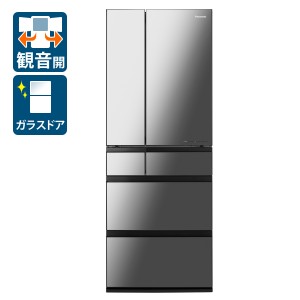 パナソニック NR-F609WPX-X 600L 6ドア冷蔵庫（オニキスミラー）Panasonic WPXタイプ[NRF609WPXX] 返品種別A