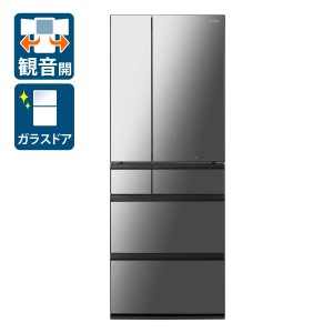 パナソニック NR-F60WX1-X 601L 6ドア冷蔵庫（オニキスミラー）[NRF60WX1X] 返品種別A