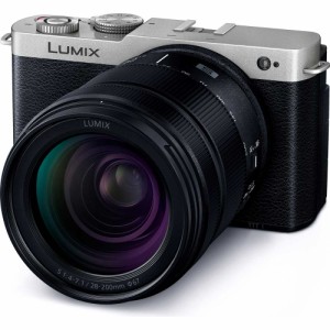 パナソニック フルサイズミラーレス一眼カメラ「LUMIX DC-S9」高倍率ズームレンズキット（シルバー） Panasonic DC-S9H-S返品種別A