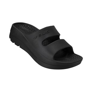 TELIC W-STRAP-BK-L リカバリーサンダル（Black・サイズ：L(26.5-27cm)）テリック　W-STRAP[WSTRAPBKL] 返品種別A