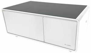 LOOZER（ルーザー） STB90-B WHT 93L 2ドア冷蔵庫付テーブル（ホワイト）ROYAL LOOZER SMART TABLE[STB90BWHT] 返品種別A