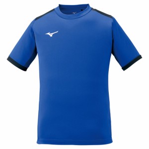 ミズノ フィールドシャツ　ユニセックス(サーフブルー×ブラック・サイズ：L) MIZUNO　サッカー/フットボール P2MA102025L返品種別A