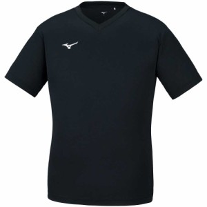 ミズノ 32MA1191-09-M ナビドライ Tシャツ(ブラック×ホワイト・サイズ：M)mizuno NAVIDRY 半袖 Vネック[32MA119109M] 返品種別A