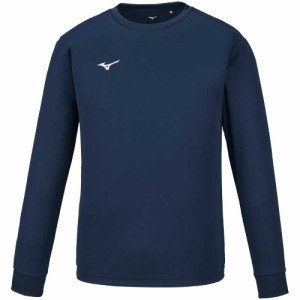 ミズノ ナビドライ Tシャツ(ドレスネイビー×ホワイト・サイズ：2XL) mizuno NAVIDRY 長袖 丸首 32MA1195-14-2XL返品種別A