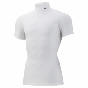 ミズノ 32MA115101XS メンズ バイオギアシャツ ハイネック半袖（ホワイト・サイズ：XS）mizuno[32MA115101XS] 返品種別A