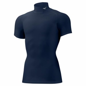 ミズノ 32MA115114XL メンズ バイオギアシャツ ハイネック半袖（ドレスネイビー・サイズ：XL）mizuno[32MA115114XL] 返品種別A