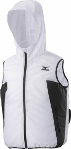 ミズノ C2JE214001XL エアリージャケットベスト（ホワイト・サイズ：XL)mizuno[C2JE214001XL] 返品種別A