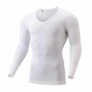 ミズノ E2MJ200501M バイオギア　UVカットVネックシャツ（ホワイト・サイズ：M）MIZUNO[E2MJ200501M] 返品種別A
