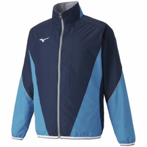 ミズノ N2JC201082XL トレーニングクロスジャケット（ドレスネイビー×サックス・サイズ：XL）MIZUNO[N2JC201082XL] 返品種別A