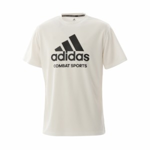 アディダスコンバット クルーネック　半袖Tシャツ（ホワイト/ブラック・サイズ：M） adidas combat　胸ロゴ ADICTCS-WHIBLK-M返品種別A