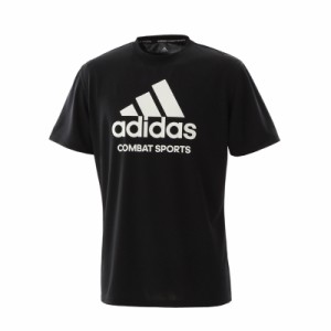 アディダスコンバット クルーネック　半袖Tシャツ（ブラック/ホワイト・サイズ：M） adidas combat　胸ロゴ ADICTCS-BLKWHI-M返品種別A