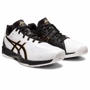 アシックス ユニセックス バレーボールシューズ（ホワイト×ブラック・サイズ：26.5cm） asics V-SWIFT FF 3 1053A042-100-26.5返品種別A