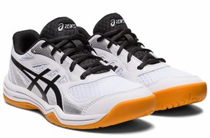 アシックス ジュニア　バレーボールシューズUPCOURT 5 GS（WHITE/BLACK・サイズ：22.0cm） 1074A039-102-22.0返品種別A