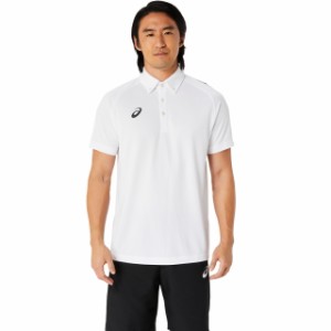 アシックス メンズ ドライポロシャツ（ブリリアントホワイト・サイズ：2XL） TEAM　C　DRY　SS　POLO　Re 2031D932-100-2XL返品種別A