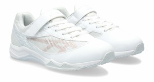 アシックス キッズ・ジュニア用　スニーカー（White/Rose Gold・サイズ：19.0cm） ASICS　LAZERBEAM SI-MG 1154A160-100-19.0返品種別A