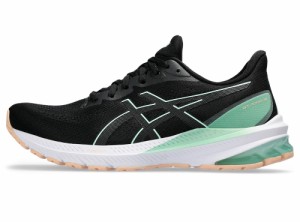 アシックス レディース ランニング シューズ GT-1000 12(BLACK/MINT TINT・サイズ：24.0cm) asics 1012B450-006-24.0返品種別A