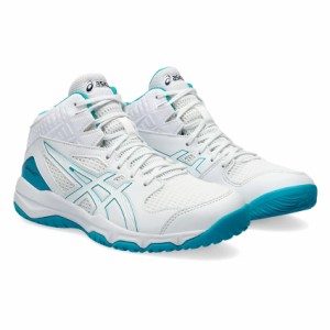 アシックス ジュニア バスケットボールシューズ DUNKSHOT MB 9（White/Lagoon・サイズ：23.5cm） asics 1064A006-109-23.5返品種別A