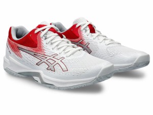 アシックス ユニセックス バレーボール シューズ V-SWIFT FF 4(White/Classic Red・サイズ：29.0cm) asics 1053A066-101-29.0返品種別A