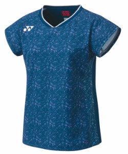ヨネックス レディース　ゲームシャツ（フィットシャツ）（ネイビー/ブルーパープル・サイズ：S） YONEX YO-20677-235-S返品種別A
