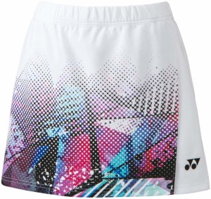 ヨネックス YO-26106-011-XO レディース スカート（インナースパッツ付き）（ホワイト・サイズ：XO）YONEX[YO26106011XO] 返品種別A