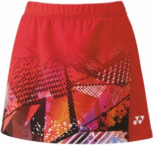 ヨネックス YO-26106-496-L レディース スカート（インナースパッツ付き）（サンセットレッド・サイズ：L）YONEX[YO26106496L] 返品種別A