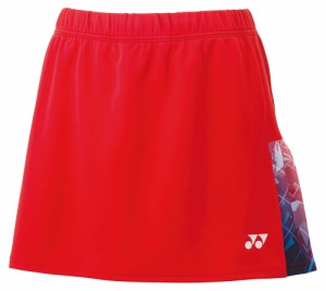 ヨネックス YO-26131-496-S ウィメンズ  スカート インナースパッツ付(サンセットレッド・サイズ：S)YONEX[YO26131496S] 返品種別A