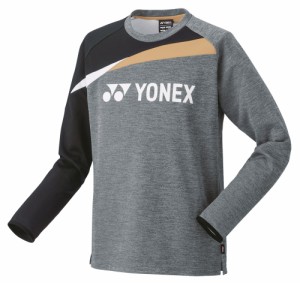 ヨネックス YO-31051-010-S ユニセックス ライトトレーナー(グレー・サイズ：S)YONEX[YO31051010S] 返品種別A