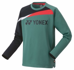 ヨネックス YO-31051-267-S ユニセックス ライトトレーナー(グレイッシュグリーン・サイズ：S)YONEX[YO31051267S] 返品種別A