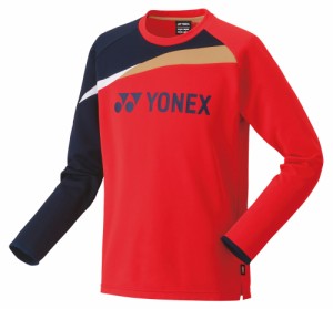 ヨネックス YO-31051-496-M ユニセックス ライトトレーナー(サンセットレッド・サイズ：M)YONEX[YO31051496M] 返品種別A