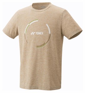 ヨネックス ユニセックス ドライTシャツ（フィットスタイル）（サンドベージュ・サイズ：L） YONEX YO-16708-194-L返品種別A