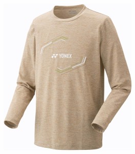 ヨネックス YO-16709-194-L ユニセックス ロングスリーブTシャツ（サンドベージュ・サイズ：L）YONEX[YO16709194L] 返品種別A