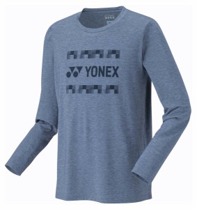 ヨネックス YO-16711-019-M ユニセックス ロングスリーブTシャツ（ネイビーブルー・サイズ：M）YONEX[YO16711019M] 返品種別A