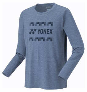 ヨネックス YO-16711-019-O ユニセックス ロングスリーブTシャツ（ネイビーブルー・サイズ：O）YONEX[YO16711019O] 返品種別A