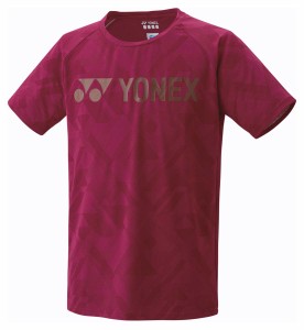 ヨネックス YO-16715-037-M ユニセックス ドライTシャツ（フィットスタイル）（ワインレッド・サイズ：M）YONEX[YO16715037M] 返品種別A