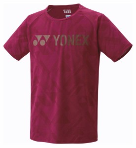 ヨネックス YO-16715-037-O ユニセックス ドライTシャツ（フィットスタイル）（ワインレッド・サイズ：O）YONEX[YO16715037O] 返品種別A