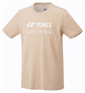 ヨネックス ユニセックス ドライTシャツ（フィットスタイル）（サンドベージュ・サイズ：L） YONEX YO-16716-194-L返品種別A