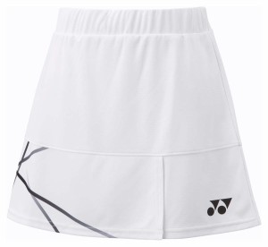 ヨネックス YO-26127-011-M レディース スカート（ホワイト・サイズ：M）YONEX[YO26127011M] 返品種別A