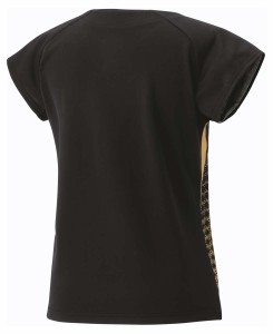 ヨネックス レディース ゲームシャツ（フィットシャツ）（ブラック/ゴールド・サイズ：XO） YONEX YO-20824-184-XO返品種別A