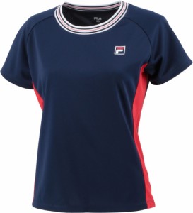 FILA(フィラ) FIL-VL7507-20-L レディース ゲームシャツ（フィラネイビー・サイズ：L）FILA TENNIS[FILVL750720L] 返品種別A