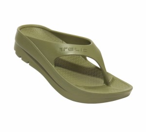 TELIC W-FLIPFLOP-OLV-M リカバリーサンダル（Olive・サイズ：M(24-24.5cm)）[WFLIPFLOPOLVM] 返品種別A