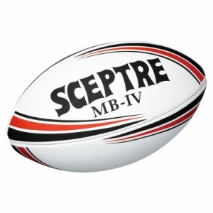 セプター SP-SP914 ラグビーボール  ジュニアレースレス  4号球（ブラック×レッド）SCEPTRE MB-IV 小学校高学年用[SPSP914] 返品種別A