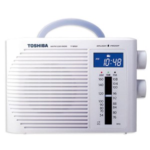 東芝 TY-BR30F(W) ワイドFM/防水クロックラジオホワイトTOSHIBA[TYBR30FW] 返品種別A