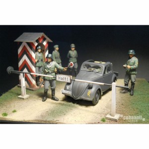 cobaanii　mokei工房（コバアニ模型工房） 1/35 フロントラインシリーズ ww2 ドイツ軍チェックポイント【FS-005】  返品種別B