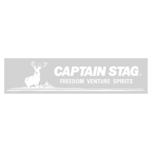 キャプテンスタッグ キャプテンスタッグステッカー（ロゴマーク・ホワイト）234×57mm  UM-1532(キヤプテンスタツグ)返品種別A