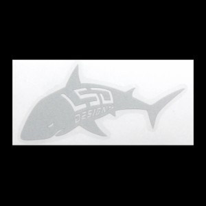 LSD 3M カッティグ反射ステッカー SHARK(M #ホワイト) 3M カッティグ反射ステッカー SHARK(M #ホワイト)返品種別A