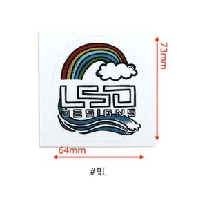 LSD 屋外耐候性ステッカー(キャンステ #虹) L.S.D. Designs ステッカー 屋外耐候性ステッカー(キャンステ #虹)返品種別A