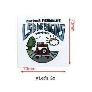 LSD 屋外耐候性ステッカー(キャンステ #Let’s Go) L.S.D. Designs ステッカー 屋外耐候性ステッカー(キャンステ #Let's Go)返品種別A