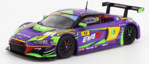 POP RACE 1/64 Audi R8 LMS エヴァ RT 初号機 TSRT R8 Macau GT Cup 2020 David Chen 綾波レイ RQ フィギュア セット【POP85398】ミニカ